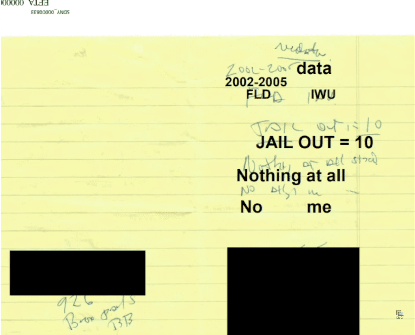 Interpreted escape note 1